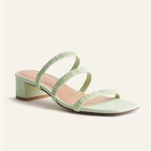 REFORMATION Assunta Strappy Block Heel Mule in Limon - 11